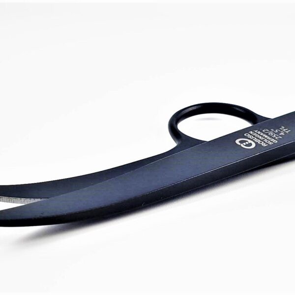 ROBUSO single ring weaver scissors 259/TFL/4.5" teflonized,bent up.