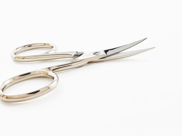 ROBUSO weaving scissors/embroidery scissors 4.0",bent up, nickel plated