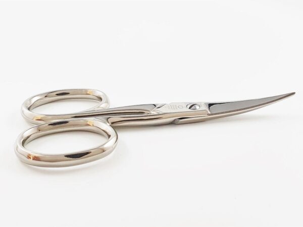 ROBUSO weaving scissors/embroidery scissors 403/2/E/4,5", bent up & nickel plated