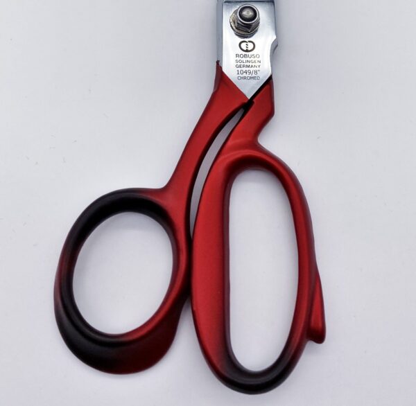 ROBUSO-ELASTIC Left hand scissors, chrome plated & serrated 1049/CR/8"