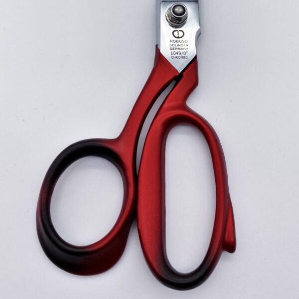 ROBUSO-ELASTIC Left hand scissors, chrome plated & serrated 1049/CR/8"