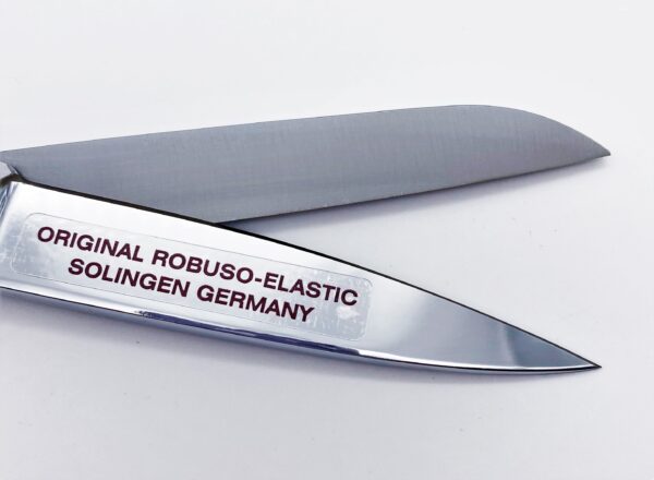 ROBUSO-ELASTIC Left hand scissors, chrome plated & serrated 1049/CR/8"