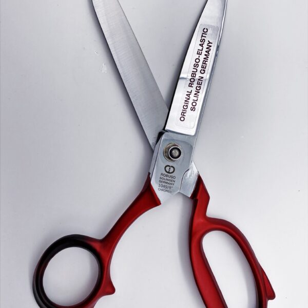 ROBUSO-ELASTIC Left hand scissors, chrome plated & serrated 1049/CR/8"