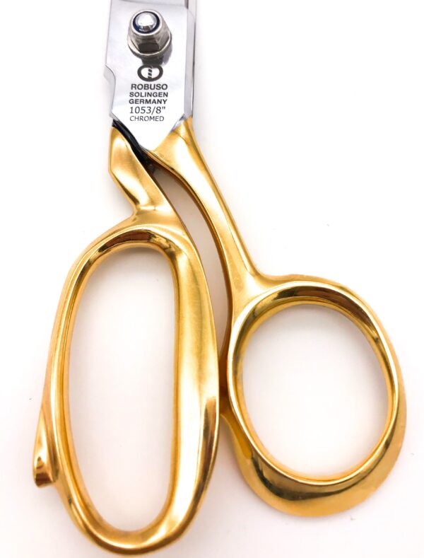 ROBUSO-ELASTIC Tailor's Shears, gold-plated + serrated 1053/L/8"