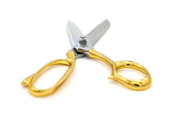 ROBUSO-ELASTIC Tailor's Shears, gold-plated + serrated 1053/L/9"