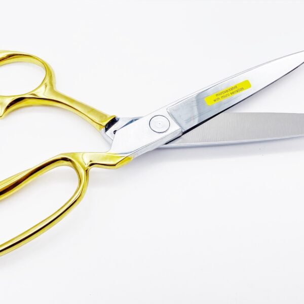 ROBUSO-ELASTIC Tailor's Shears, gold-plated + serrated 1055/L/9.5"