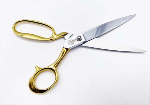 ROBUSO-ELASTIC Tailor's Shears, gold-plated + serrated 1055/L/9.5"