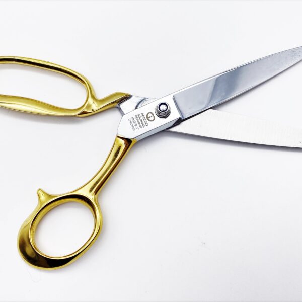 ROBUSO-ELASTIC Tailor's Shears, gold-plated + serrated 1055/L/9.5"