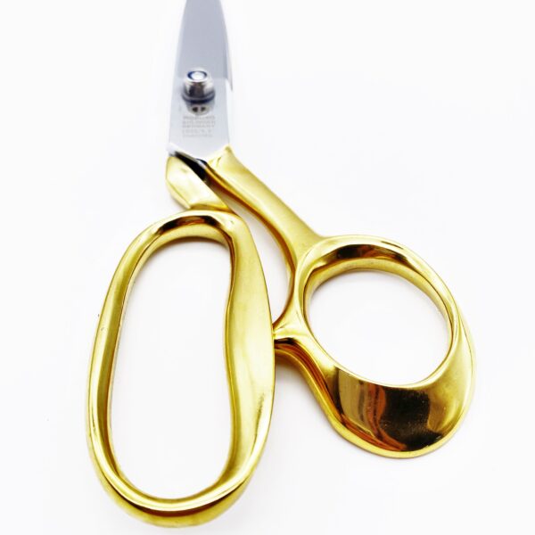 ROBUSO-ELASTIC Tailor's Shears, gold-plated + serrated 1055/L/9.5"