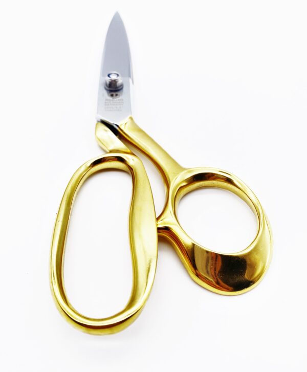 ROBUSO-ELASTIC Tailor's Shears, gold-plated + serrated 1055/L/9.5"