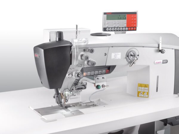 PFAFF 2521 PREMIUM Single-needle lockstitch special high-speed seamer with needle feed, wheel feed and roller presser (differentiable)