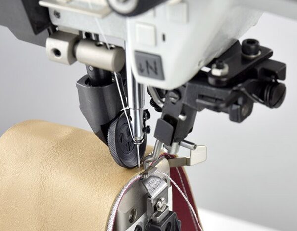 PFAFF 571  Post bed special sewing machine with wheel feed, roller presser and needle feed (left post)