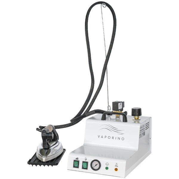 Steam generator with 2,8 l boiler and iron. Available in 5 colours.