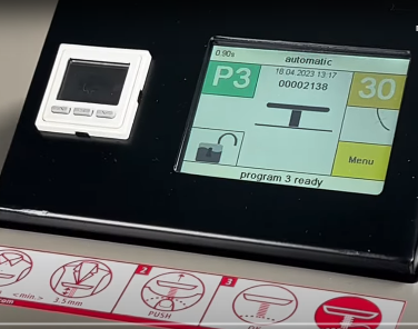 Ascolite BSS-13 II button shank wrapping machine equipped with a “Yarn Monitor Switch”
