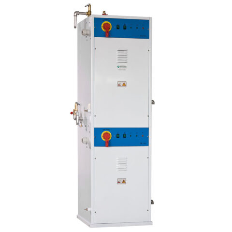 Steam generator with 2 independent 51 L boilers