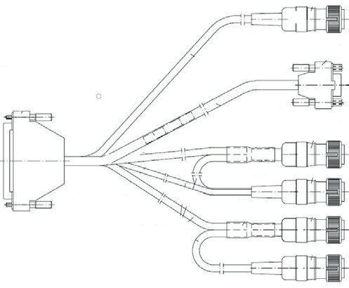 4.1113746 AB220A – Adapter for Pfaff Kl.563, 953, 1050, 1180 (9pol SubD)