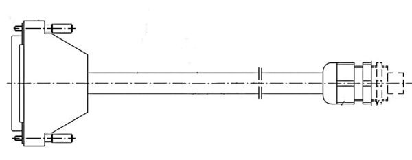 DA321G – Adapter for Dürkopp Adler Kl.467,767 (rectangular plug Hirschmann)