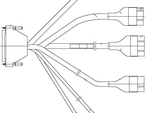 AB324A – Adapter for Juki Kl.LU2828+PLC27607 with Thread Monitor Connection