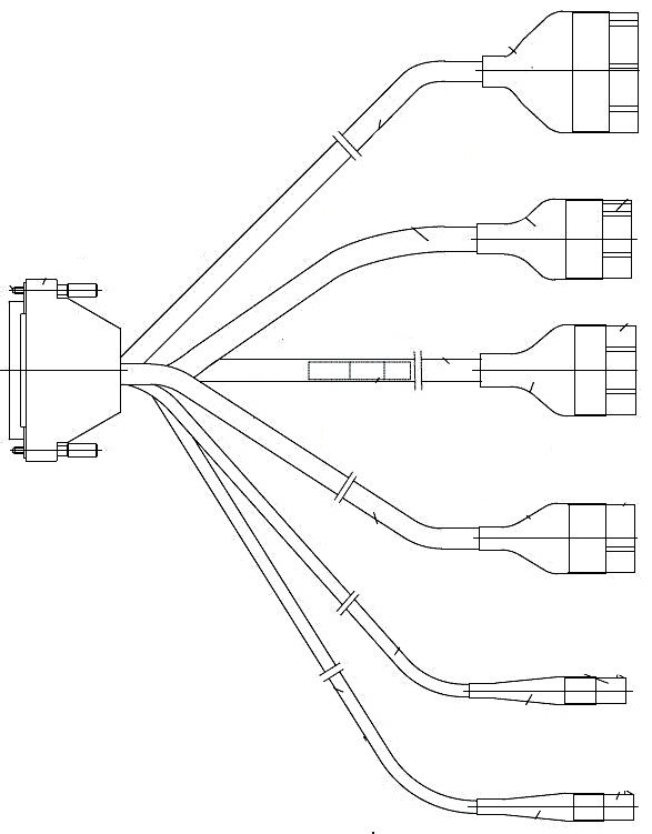 AB324A – Adapter for Juki Kl.LU2828+PLC27607 with Thread Monitor Connection